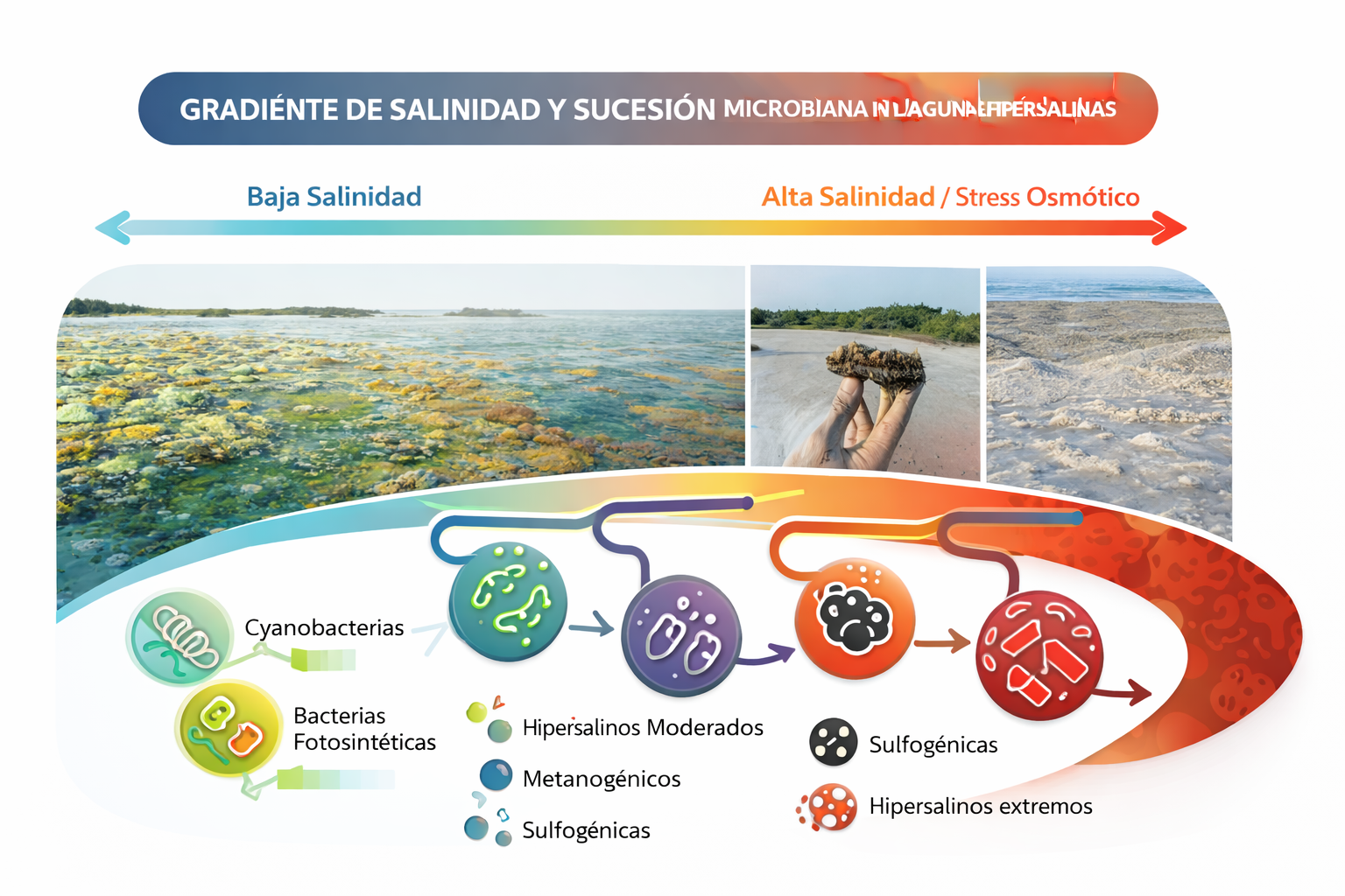 Laguna rosada, sucesion ecologica