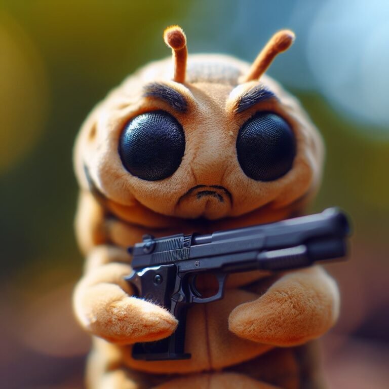 La peligrosa oruga peluche, un mediocre asesino.