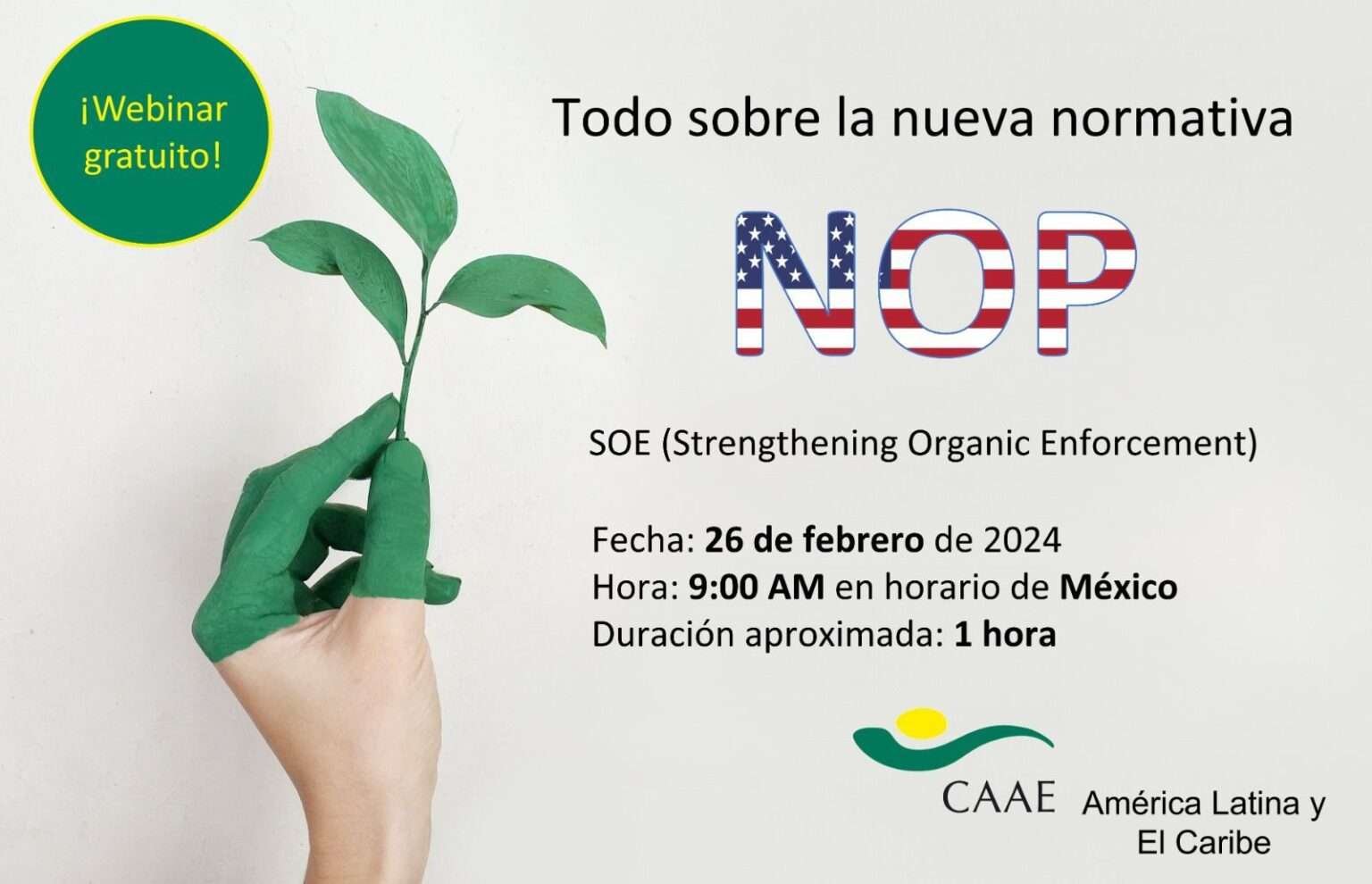 WEBINAR GRATUITO: la nueva norma SOE de NOP. - VA POR LA TIERRA, A.C.