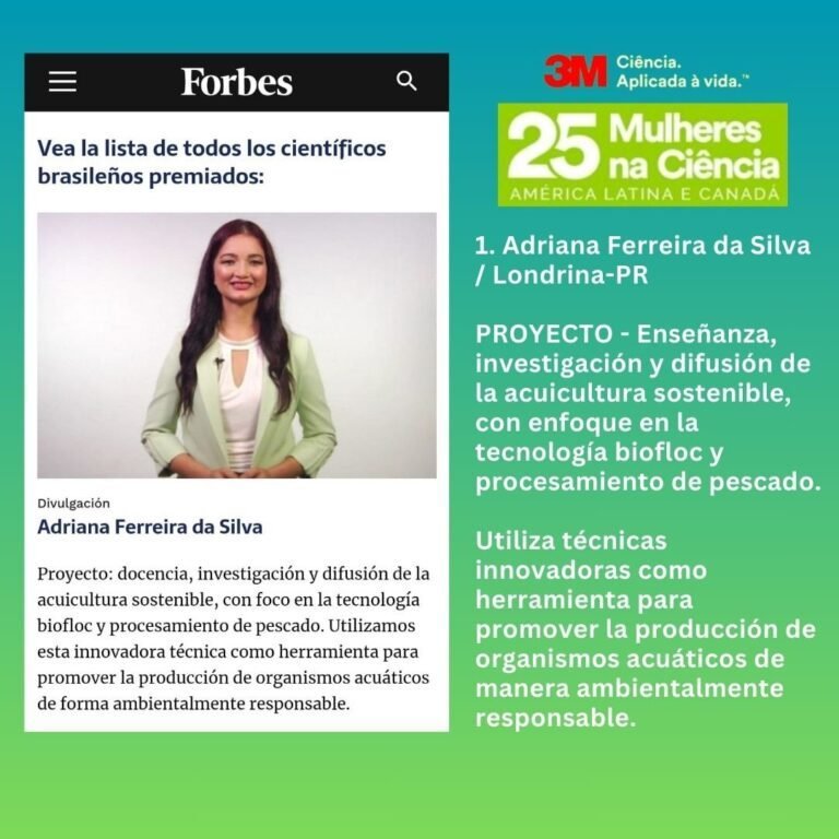 Dra. Adriana Ferreira da Silva galardonada como mujer de Ciencia en Latinoamérica