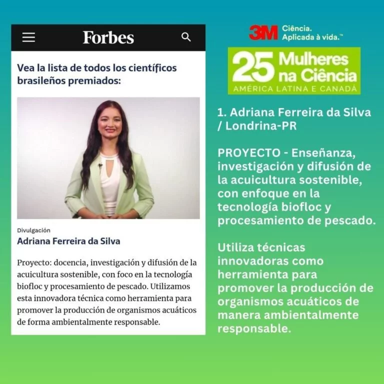 Dra. Adriana Ferreira da Silva galardonada como mujer de Ciencia en Latinoamérica