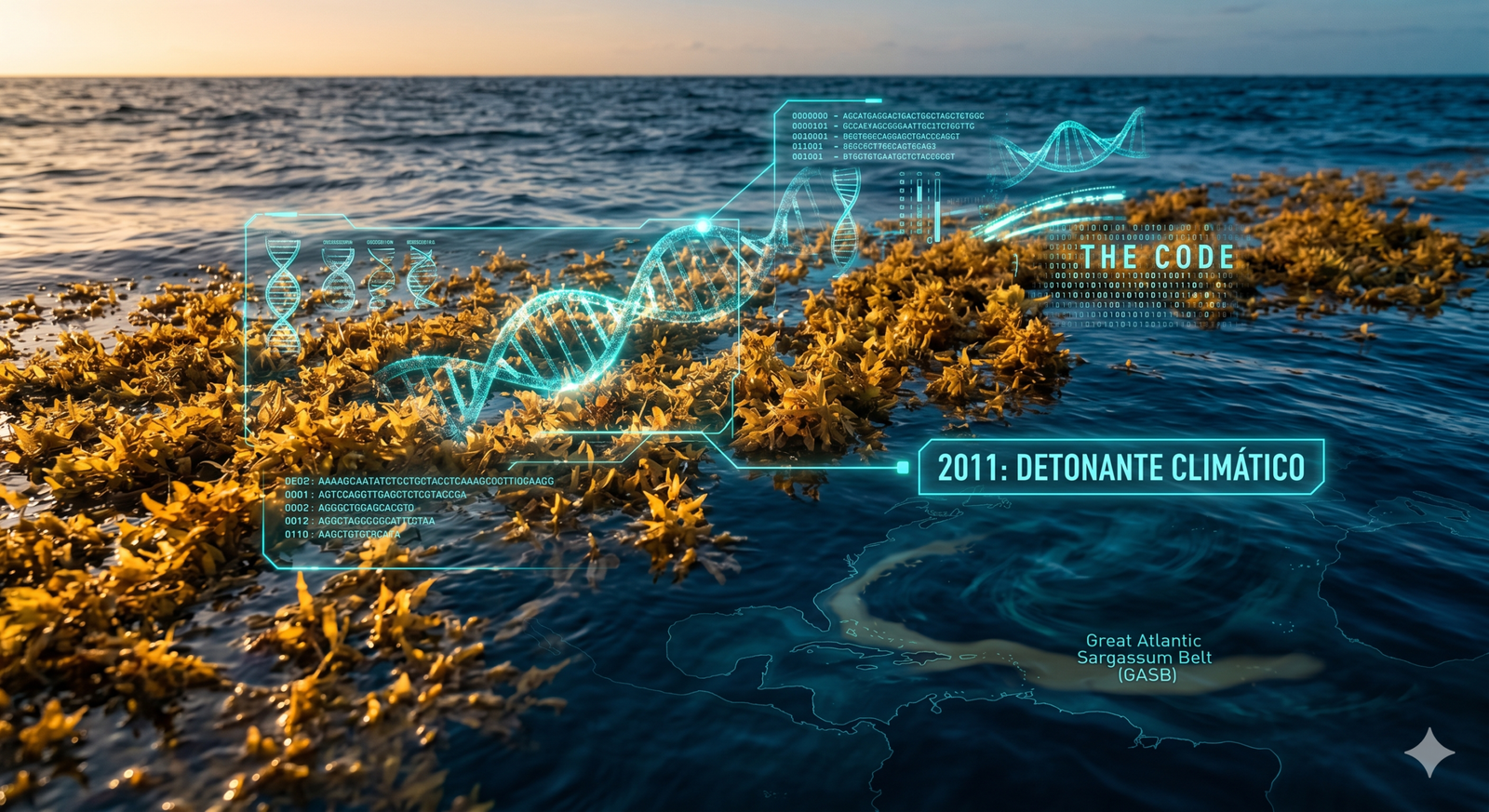 Caso Sargazo: Genómica, Biogeoquímica e Impacto Multiescalar 2 Sargazo
